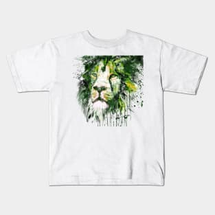 Lion Face Closeup Kids T-Shirt